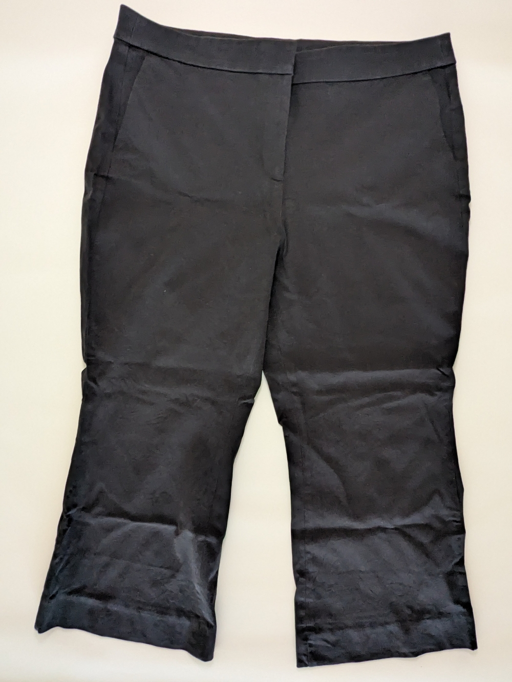 J. Crew Black Cropped Wide-Leg Capris